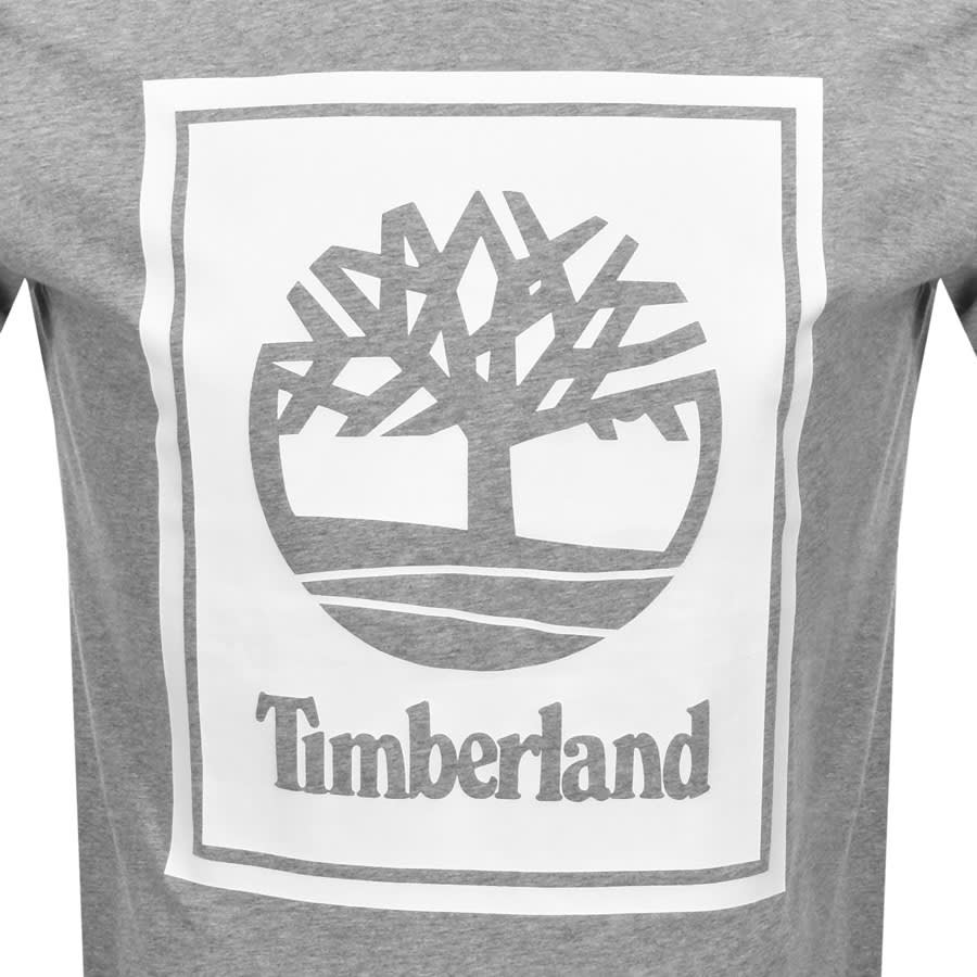 Alternative Image for ProductTimberland Stack Logo T Shirt Grey3